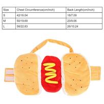 Multi Size Option Hot Dog Pet Costume Funny Pet Transformer Suit  Daily Wear Dress Up M