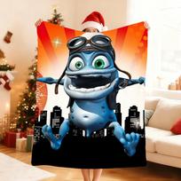 C Crazy Frog DJ Ding D Ding Antklodė Minkšta Mesti Antklodę Namams Miegamajam Lovai Sofai Iškylai Kelionei Biurui Poilsio Dangalo Antklodė Dovana 75X95CM orange