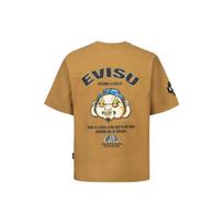 Evisu Ss23 Buddha Head Letter Print Pocket Short Sleeve T-Shirt Men Tops 2ESHTM3TS699LFCT XL