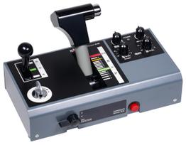 Kato Vienos rankenos valdymo pulto valdiklis, modelis EC-1 (22-053), Realistiška vairuotojo kabina, plastikinė/elektroninė gray