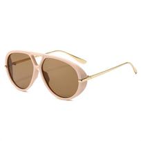 Fashion Brand Women'S Glasses Pilot Trend Shades For Men Luxury Oval Sunglasses Males Outdoor Black Vintage Eyewear Uv400