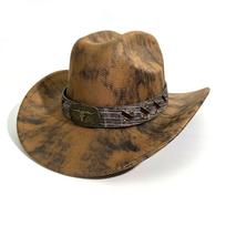 Wholesale Top Hat European And American Jazz Hat Men'S And Women'S Plush Felt Hat Wool Hat Belt Buckle Tide M（56-58cm）