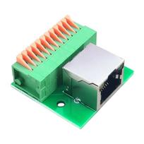 Industrial DIN Rail RJ45 Female Connectors LED Indicator Screw Terminals Interfaces For Fast Toolless Installation