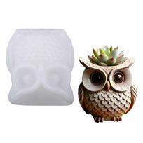 Detachable Owl Planter Silicone Mold Heat Resistant Material For Epoxy Crafts Jewelry Displays Gifts 1