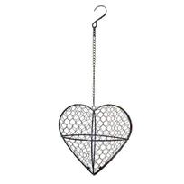 Bird Nesting House Metal Heart Birds Nesting Material Holder Hummingbird Nester Outdoor Bird Nest Box for Wild Birds