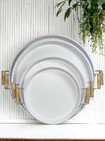 Hermia Concept padėklų rinkinys 289ALV1111, baltas, 4 dalių