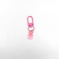 Gradient Color Resin Bear Keychain Pendant - Simple, Versatile, and Girly DIY Bag Ornament