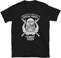 Naval Underwater Operations Special Forces Combat Diver T Shirt New 100% Cotton Short Sleeve O-Neck T-shirt Casual Mens Top -... S