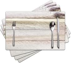VIKAMA William Morris 'Strawberry Thief' Placemats Set of 4 Heat Resistant Washable Table Mats for Kitchen Dining Home Art Decor 4PC30X45CM(1X1.5FT