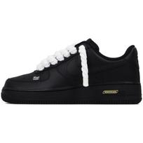 Nike Air Force 1 Abrasion Resistant Abrasion Resistant Low top Skateboard Shoes Unisex Black White CW2288-001(Team91- ) 40.5