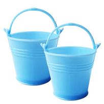 2Pcs Multi-use Anti-slid Handle Candy Storage Bucket Plastic Creative Festive Touch Snack Storage Bucket for Party