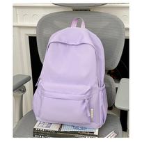 High-value nylon backpack for female students, large-capacity college style, simple and versatile schoolbag, ultra-lightweight new model