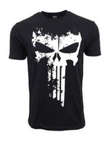 MARVEL THE PUNISHER MENS LARGE WHITE LOGO GRAPHIC Unisex T-Shirt XXXL