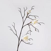 Large Artificial Magnolia Flower Handmade Real Touch Faux Magnolia Branch Plastic Realistic Simulation Big Magnolia Garden Decor