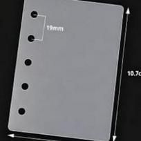 M5 Transparent Double-Buckle Loose-Leaf Cute Colorful Notebook, Photo Album, Planner, Diary