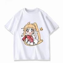 Cute White Cotton T-Shirt Featuring Bocchi the Rock! Nijika Ijichi Anime Character Art Print Women And Men T-shirts S