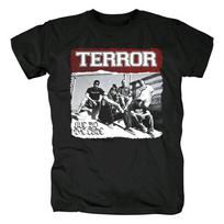 Vtg Terror Band Gift For Fans Cotton Black Full Size Unisex Shirt XXXXL
