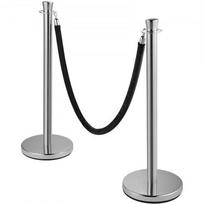 Minios valdymo stulpelių rinkinys, 90x32 cm, juoda, metalas