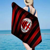 Ac Milan Emblem Beach Towel, Quick-drying, Easy to Care for, Use for Both Fitness and Beach Vacations,Sports Essential Fan Gift 70cmx140cm(27x55inch)