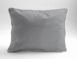 Grynos medvilnės Macosatin pagalvės užvalkalas 70x80 šviesiai pilka Premium