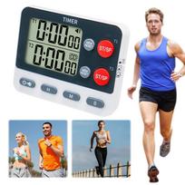 Dual Digital Timer Multifunctional Count UP/Down Timer with Memory Function Cooking Timer Portable for Workout Sports Australia gray
