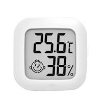 Patalpų LCD skaitmeninis daugiafunkcis termometras, higrometras, drėgmės jutiklis, matavimo priedai white #1