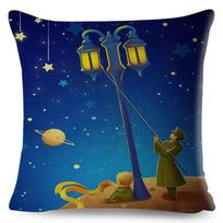 Cartoon Little Prince Pillow Case Decor France Anime Print Cushion Cover  Throw Pillowcase for Sofa Home Children Room,(1) 30x30cm