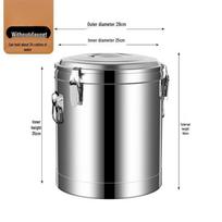 Commercial Stainless Steel Insulated Ice Bucket 30L