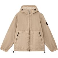 Stone Island SS26 Spring Summer Collection Hooded Jacket With Double Pockets Logo On Left Arm And Drawstring Hem L1S154100053S0069-V009A XL