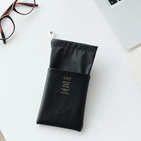 Gift Convenient Large Waterproof Vintage Soft Solid Color Vintage Drawstring Sunglasses Bag Storage Box Eyewear Bag Pu Leather