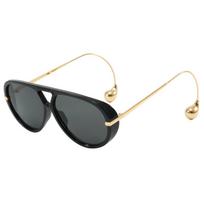 New Oversized Pilot Oval Punk Sunglasses for Women Luxury Vintage Double Beam Sun Glasses Lady Mens Outdoor Eyewear UV400