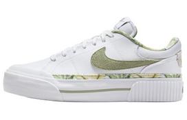 Nike Court Legacy Lift White Multi-Color Gum Medium Brown Oil Green (W 38.5