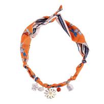 Fashionable Scarf Necklace Multi Pendant Design Wrinkles Resistant Ideal For Work Event Or Evening Occasion