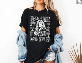 Bonnie Tyler Visatos Užtemimas Širdyje Grafinis Marškinėlis S black