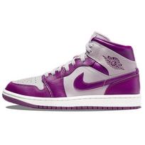 Air Jordan 1 Mid Magenta Women Sneakers Purple Light-Grey White BQ6472-501 35.5 gray