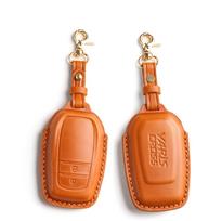 KOKATO Toyota Yaris Cross 10 Series Genuine Leather Smart Key Case Key Cover Premium geltona