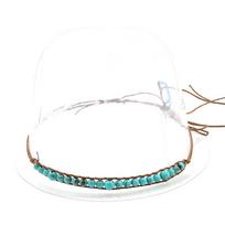 Mexicans Hat Band Western Hat Band Cowboy Hat Band Turquoise Bead Hat Belt Native American Hat Band Straw Hat Band D white