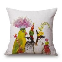 Squirrel Bird Owl Bear Fox Deer Animal Decorative Cushion Cover Sofa Throw Pillow Case 12x12Inch
