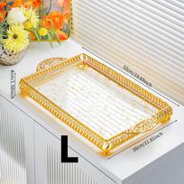 European Style Large Handle Square Decorative Tray