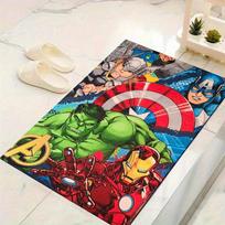 1pc Marvel Avengers Super Heroes Area Rug, Non Slip Floor Mat, Cartoon Character Design, Soft Velvet, Room Decor, Washable 60cm by 90cm