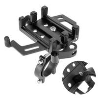 360 Degree Rotatable Bike Phone Holder Comfortable Viewing Angles Phone Stand for Smooth Cycling Experiences black