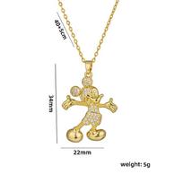 Fashion Cute Cartoon Minnie Necklace for Women Men Collarbone Chain Beauty Gifts Daily Jewelry Accessories