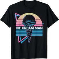 Ice Cream Retro Ice Cream Man T-Shirt S