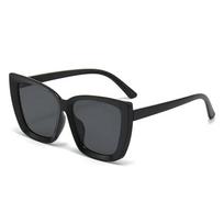 Vintage Cat Eye Sunglasses Women Square Large Frame Sun Glasses Female Brand Designer Retro Cateye Shades Fashion Oculos UV400 As Picture
