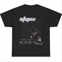 Travis Scott album tour graphics 100Cotton shirt unisex Y2k hiphop 2026 Summer New Unisexs Oneck Short sleeve Tshirt fan gift M