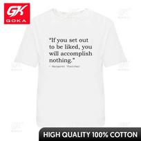 Margaret Thatcher Quote Unisexs Womens Cotton TShirts Cute Funny Vintage Graphic T Shirts S