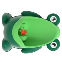 Children Urinal Cute Cartoon Funny Aiming Target Wall Mounted Pee Training Urinal for Boys Toddlers Green