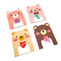 4Pcs Mini Cute 3D Animal Shape Notebooks Daily Thick Writing Paper Notebooks Cartoon Memo Notebook for School Office 4pcs Random Style