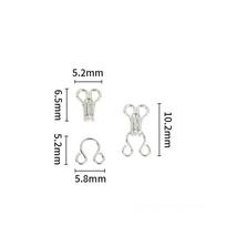 10 Pairs Metal Invisible Garment Hook Jeans Pants Skirts Adjust Clasp Decoration Buttons DIY Sewing Crafts Accessories