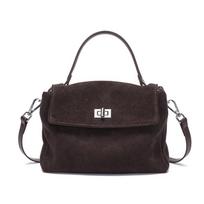Women's Frosted Cowhide Large Capacity Crossbody Handbag - Autumn/Winter Fashion
